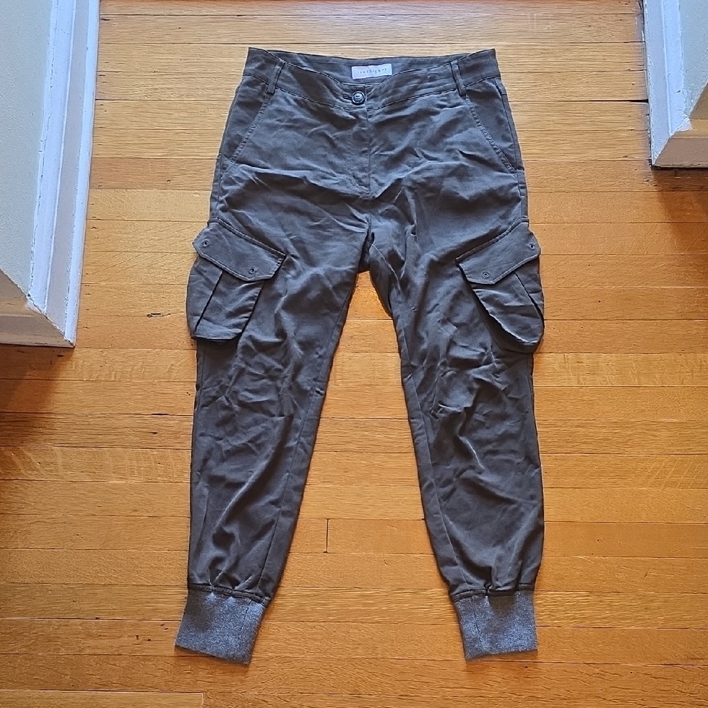 James Jeans, Boyfriend Cargo Military Green Pants, EUC, Women's 26